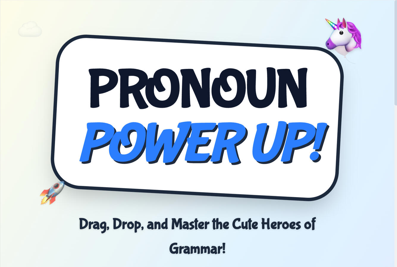 Pronoun Power Up
