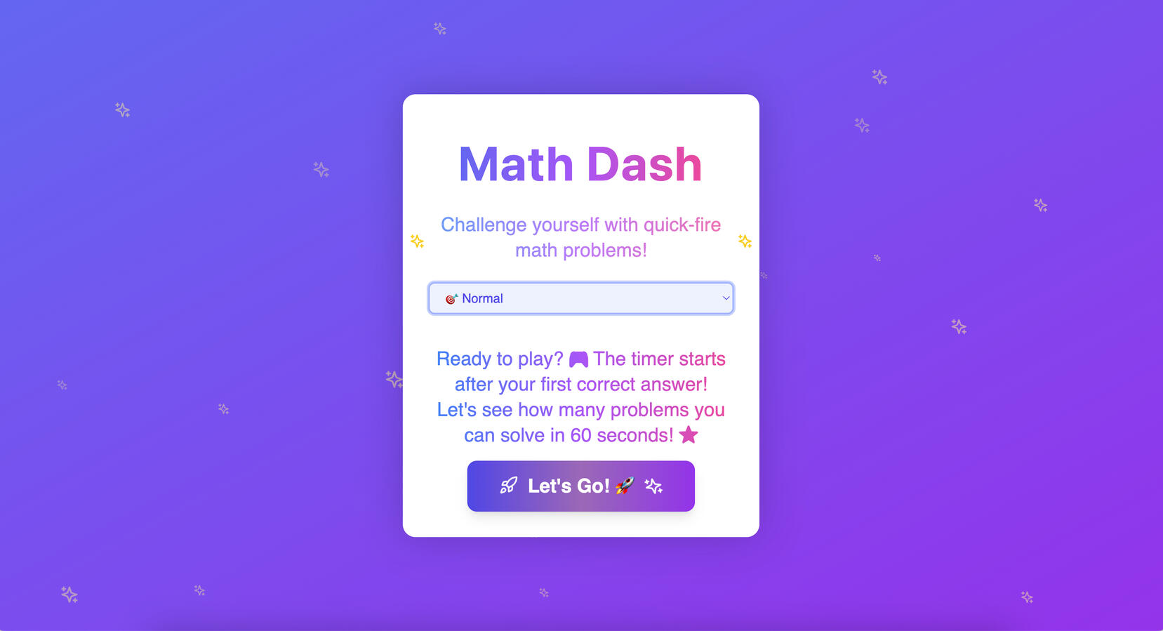 Math Dash